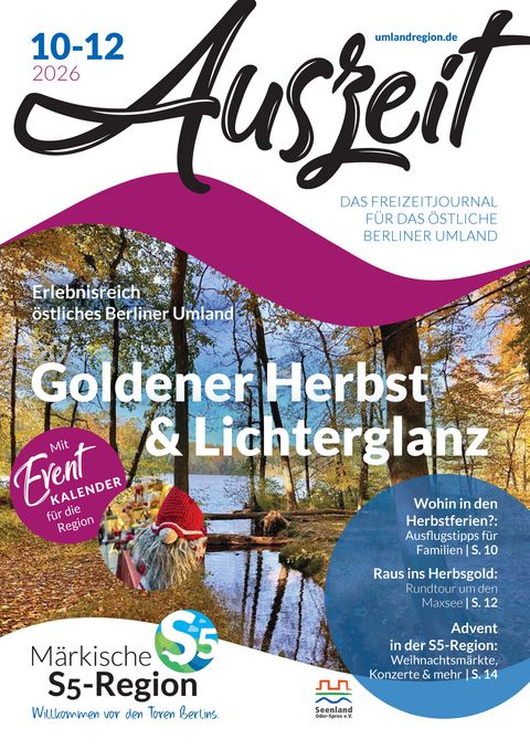 Coverbild des Auszeit Magazin von Oktober bis Dezember 2026