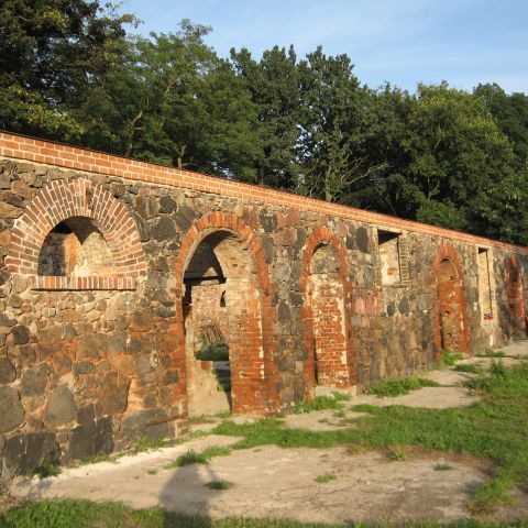 Mauer auf dem Gutshof in Fredersdorf-Vogelsdorf